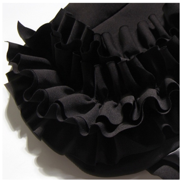 🎁 The COLYNA Black Ruffle Jacket Top - Picture 6 of 6